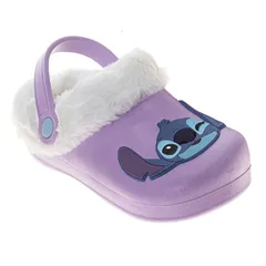 ディズニー レディース シューズ サンダル フリース Disney s Lilo Stitch Little Kids Girls Fuzzy FleeceLined Clogs Lavender ラベンダー