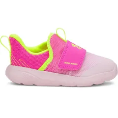 アンダーアーマー レディース シューズ スニーカー Under Armour Flash Toddler Girls Running Shoes Prime Pink Yellow ピンク