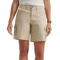 リー レディース ボトムス ハーフパンツ・ショーツ ショートパンツ Womens Lee Ultra Lux FLEX TO GO Cargo Shorts Pioneer Beige ベージュ
