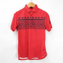 キャロウェイ CALLAWAY ポロシャツ ゴルフ スポーツウェア 半袖 赤 レッド M