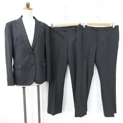 morishima セットアップ スーツ オーダー品 ジャケット スラックス 3P テーラード シングル 総裏 ロング 黒 ブラック