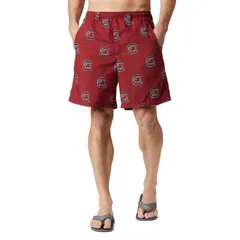 コロンビア レディース ボトムス ハーフパンツ・ショーツ プリント Mens Columbia Garnet South Carolina Gamecocks Backcast III Printed Short Scred レッド