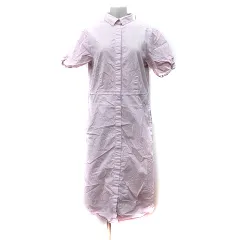 プラステ PLST シャツワンピース ロング 半袖 2 M ピンク /YI