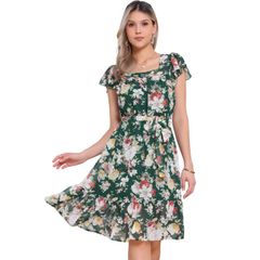 エムズグレイシー カタログ掲載 お花柄チュールドレスワンピース 38
