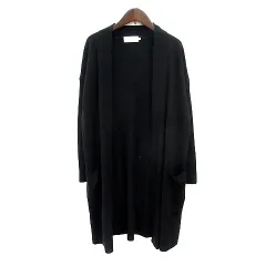 アズールバイマウジー AZUL by moussy カーディガン ニット ロング S 黒 ブラック /MN