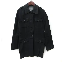 オゾック OZOC ステンカラーコート 総裏地 38 M 黒 ブラック /YI