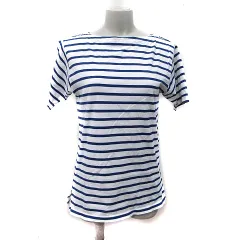 B&Y ユナイテッドアローズ BEAUTY&YOUTH ビューティー&ユース Tシャツ カットソー ボー 半袖 S 白 ホワイト 紺 ネイビー /YI