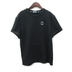 プーマ PUMA トレーナー スウェット 半袖 刺繍 黒 ブラック /YI