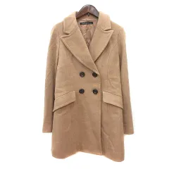 グリーンレーベルリラクシング ユナイテッドアローズ green label relaxing チェスターコート ダブル 総裏地 ウール 38 M ベージュ /MN