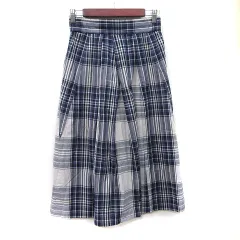 ギャバジンケーティー Gabardine K.T フレアスカート ギャザー ロング チェック 9 M マルチカラー /YI