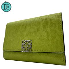 ✨極美品✨】ロエベ アナグラム バーティカルウォレット ライム 