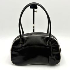 極美品 プラダ Y2K ボーリングバッグ ミニボストン ブラウン 茶