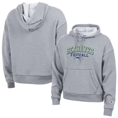 チャンピオン レディース トップス Tシャツ パーカー Womens Champion Gray Seattle Seahawks Triumph TriBlend Hoodie Sea Grey グレー