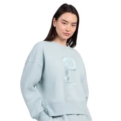 スターター レディース トップス Tシャツ スウェット フリース Womenstarter Mint Pittsburgh Pirates Pastels Boxy Fleece Sweatshirtのサムネイル