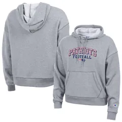 チャンピオン レディース トップス Tシャツ パーカー Womens Champion Gray New England Patriots Triumph TriBlend Hoodie Pat Grey グレー