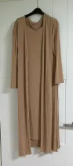 ロングカーディガン + ONE PIECE セット ベージュ
