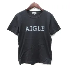 エーグル AIGLE Tシャツ カットソー 半袖 XS チャコールグレー /YI