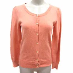 ミニマム MINIMUM カーディガン ニット レース 長袖 2 M ピンクサーモン /YK ●RY