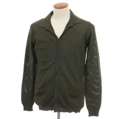 【中古】【未使用】ロベルトコリーナ ROBERTO COLLINA メッシュ コットン カーディガン オリーブ【サイズ48】【メンズ】のサムネイル