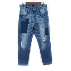 アーバンリサーチ URBAN RESEARCH パンツ デニム ジーンズ ダメージ加工 38 M 紺 ネイビー /YI