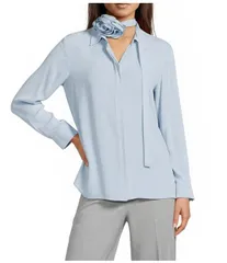 マレーラ レディース トップス シャツ Marella Woven Calca Light Blue Long Sleeve Button Front Shirt Light Blue ブルーのサムネイル