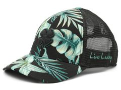 블랙 로버 남성 액세서리 모자 Black Clover Island Luck 15 Adjustable Hat Black Green Tro 블랙