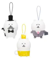 【中古】ぬいぐるみマスコット・ぬいぐるみバッジ 全3種セット 大人なマスコット 「ナガノキャラクターズ」