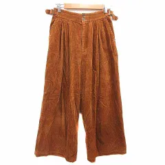 ビームスハート BEAMS HEART ワイドパンツ コーデュロイ M 茶 ブラウン /YK