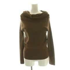 ナチュラルビューティーベーシック NATURAL BEAUTY BASIC 25AW オフショルコンパクトニット セーター FR 茶 ブラウン /SS ■OS