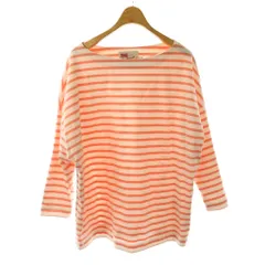 トラディショナルウェザーウェア Traditional Weatherwear 長袖Tシャツ カットソー ボーダー柄 S ピンク 白 ホワイト /SS ■OS