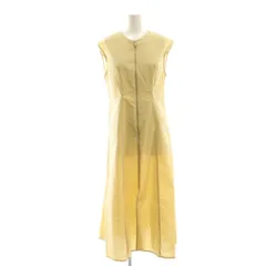 ザラ ZARA ワンピース ロング ノースリーブ コットン S イエローベージュ /NR ■OS