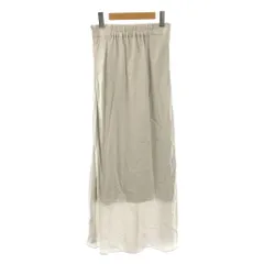 フレイアイディー FRAY I.D サテンロングフレアスカート タイト 0 グレー /SS ■OS ■SH