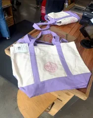 トレーダー ジョー トートバッグ エコバッグ large ラベンダー