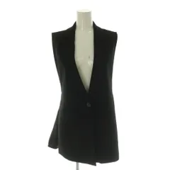 ザラ ZARA ベスト M 黒 ブラック ベルト付き /AG ■OS