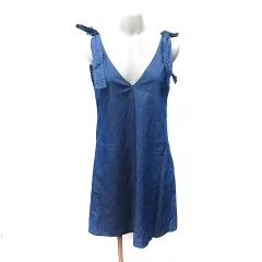 エディットコロン EDIT COLOGNE ジャンパースカート ワンピース ひざ丈 3 M～L 紺 ネイビー /YI