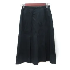 キース KEITH 台形スカート ミモレ ロング 36 S 紺 ネイビー /YI