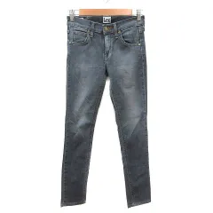 リー LEE パンツ デニム ジーンズ スキニー ウォッシュ加工 XS チャコールグレー /MS