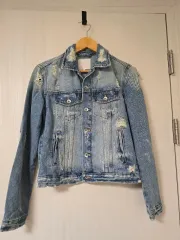 ZARA ザラ ダメージウォッシュ デニムジャケット