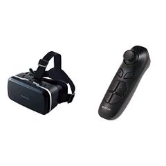 【藍牙遙控器套裝】 ELECOM VR眼鏡 標準型 黑色 VRG-M02BKt e4524fe7
