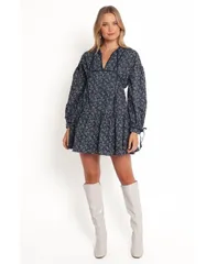 【送料無料】 Petal and Pup レディース ワンピース トップス Brooklyn Mini Dress Blue floral