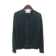 ロペ ROPE カーディガン ニット ウール 長袖 38 緑 グリーン /MS