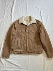70s Levis リーバイス 70608-1523 コーデュロイボアジャケット ベージュ 38表記