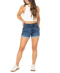 【送料無料】 セレブリティピンク レディース ハーフパンツ・ショーツ ボトムス Juniors 4 HighRise Curvy Denim Shorts Appregio
