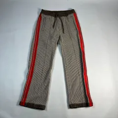オニツカタイガー　トラックパンツ　刺繍ワッペンロゴ　チェック柄のサムネイル