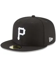 【送料無料】 ニューエラ メンズ 帽子 アクセサリー Mens Black Pittsburgh Pirates 59FIFTY Fitted Hat Black