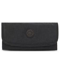 [Free Shipping] Kipling Women's Moneyland RFID Wallet Black Noir Silver