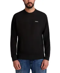 【送料無料】 カール ラガーフェルド メンズ ニット・セーター アウター Mens LongSleeve Fleece Sweater Blackのサムネイル