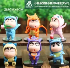 クレヨンしんちゃん ポケモン コスプレ フィギュア 未開封 6種 セット まとめ出品