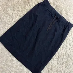 UNITED ARROWS カジュアルスカート ネイビー F シンプル 紐