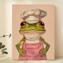 ポスター　インテリア　アート　モダン　レトロ　北欧　カエル　レシピ　メニュー　インテリア　リビング　玄関　カフェ　ガレージ　キッチン　トイレ　部屋　新生活